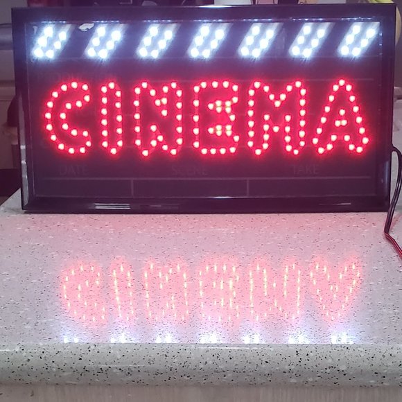 Cinema Room Decor, Light Up Sign Home Cinema Sign, Theater. - Picture 1 of 8
